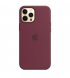 Чехол Apple iPhone 12 Pro Max Silicone Case with MagSafe Plum (MHLA3)