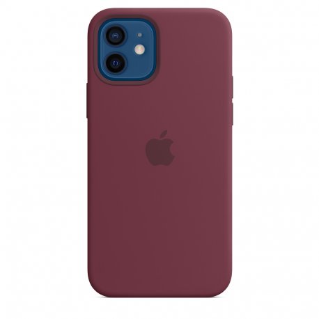 Чехол Apple iPhone 12/12 Pro Silicone Case with MagSafe Plum (MHL23)