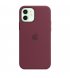 Чехол Apple iPhone 12/12 Pro Silicone Case with MagSafe Plum (MHL23)