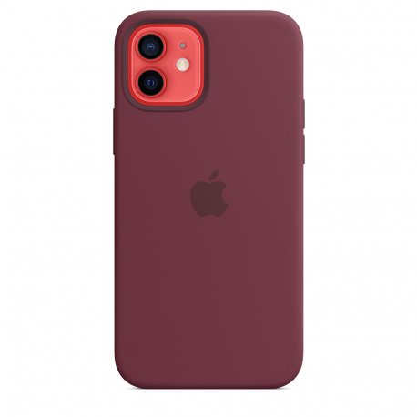 Чехол Apple iPhone 12/12 Pro Silicone Case with MagSafe Plum (MHL23)