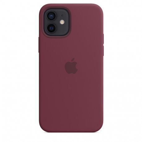 Чехол Apple iPhone 12/12 Pro Silicone Case with MagSafe Plum (MHL23)