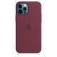 Чехол Apple iPhone 12/12 Pro Silicone Case with MagSafe Plum (MHL23)