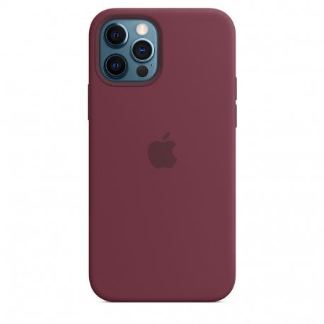 Чехол Apple iPhone 12/12 Pro Silicone Case with MagSafe Plum (MHL23)