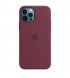 Чехол Apple iPhone 12/12 Pro Silicone Case with MagSafe Plum (MHL23)