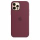 Чехол Apple iPhone 12/12 Pro Silicone Case with MagSafe Plum (MHL23)
