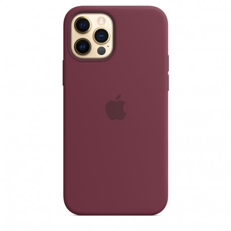 Чехол Apple iPhone 12/12 Pro Silicone Case with MagSafe Plum (MHL23)
