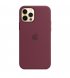 Чехол Apple iPhone 12/12 Pro Silicone Case with MagSafe Plum (MHL23)