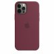Чехол Apple iPhone 12/12 Pro Silicone Case with MagSafe Plum (MHL23)