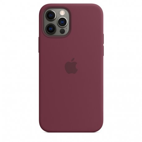 Чехол Apple iPhone 12/12 Pro Silicone Case with MagSafe Plum (MHL23)