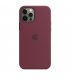 Чехол Apple iPhone 12/12 Pro Silicone Case with MagSafe Plum (MHL23)
