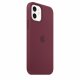 Чехол Apple iPhone 12/12 Pro Silicone Case with MagSafe Plum (MHL23)