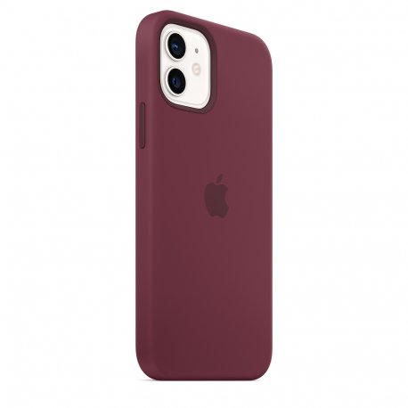 Чехол Apple iPhone 12/12 Pro Silicone Case with MagSafe Plum (MHL23)