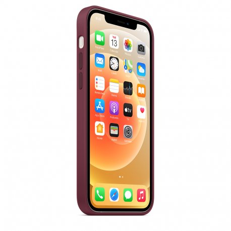 Чехол Apple iPhone 12/12 Pro Silicone Case with MagSafe Plum (MHL23)