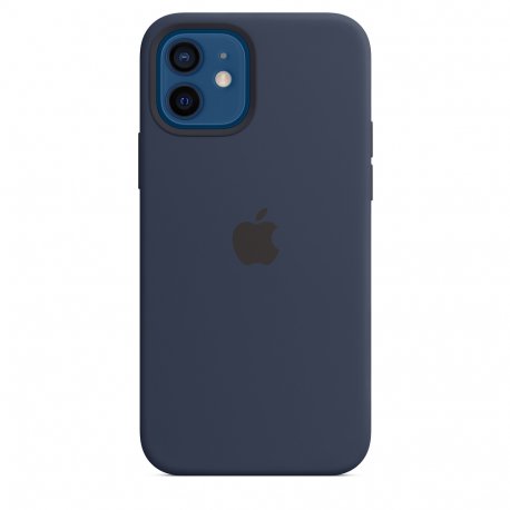 Чехол Apple iPhone 12/12 Pro Silicone Case with MagSafe Deep Navy (MHL43)