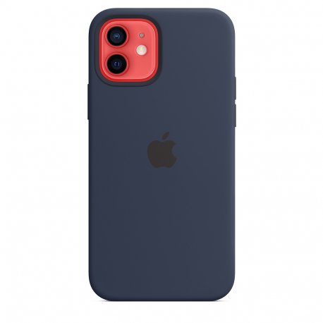 Чехол Apple iPhone 12/12 Pro Silicone Case with MagSafe Deep Navy (MHL43)
