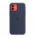 Чехол Apple iPhone 12/12 Pro Silicone Case with MagSafe Deep Navy (MHL43)