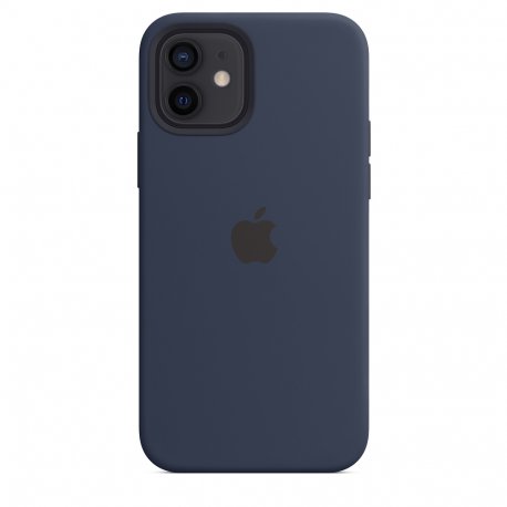 Чехол Apple iPhone 12/12 Pro Silicone Case with MagSafe Deep Navy (MHL43)