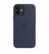 Чехол Apple iPhone 12/12 Pro Silicone Case with MagSafe Deep Navy (MHL43)