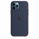 Чехол Apple iPhone 12/12 Pro Silicone Case with MagSafe Deep Navy (MHL43)