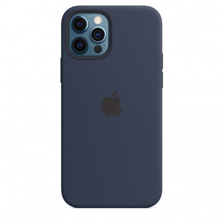 Чехол Apple iPhone 12/12 Pro Silicone Case with MagSafe Deep Navy (MHL43)