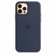 Чехол Apple iPhone 12/12 Pro Silicone Case with MagSafe Deep Navy (MHL43)