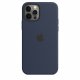 Чехол Apple iPhone 12/12 Pro Silicone Case with MagSafe Deep Navy (MHL43)