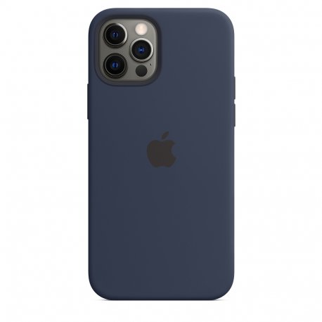 Чехол Apple iPhone 12/12 Pro Silicone Case with MagSafe Deep Navy (MHL43)