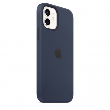 Чехол Apple iPhone 12/12 Pro Silicone Case with MagSafe Deep Navy (MHL43)
