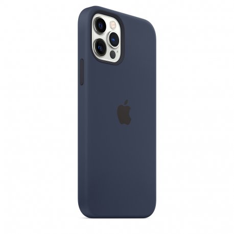 Чехол Apple iPhone 12/12 Pro Silicone Case with MagSafe Deep Navy (MHL43)