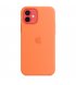 Чехол Apple iPhone 12/12 Pro Silicone Case with MagSafe Kumquat (MHKY3)