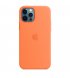 Чехол Apple iPhone 12/12 Pro Silicone Case with MagSafe Kumquat (MHKY3)