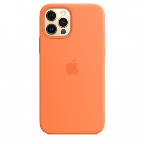 Чехол Apple iPhone 12/12 Pro Silicone Case with MagSafe Kumquat (MHKY3)