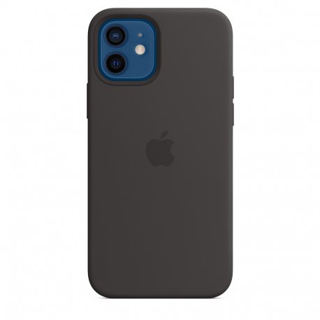 Чехол Apple iPhone 12/12 Pro Silicone Case with MagSafe Black (MHL73)