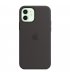 Чехол Apple iPhone 12/12 Pro Silicone Case with MagSafe Black (MHL73)