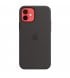 Чехол Apple iPhone 12/12 Pro Silicone Case with MagSafe Black (MHL73)