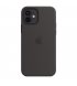 Чехол Apple iPhone 12/12 Pro Silicone Case with MagSafe Black (MHL73)