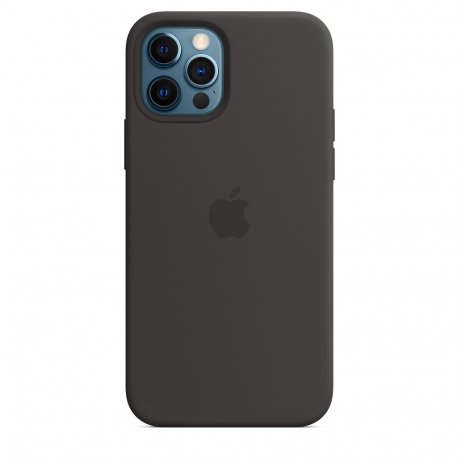 Чехол Apple iPhone 12/12 Pro Silicone Case with MagSafe Black (MHL73)