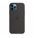 Чехол Apple iPhone 12/12 Pro Silicone Case with MagSafe Black (MHL73)