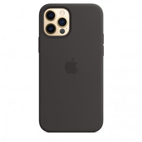 Чехол Apple iPhone 12/12 Pro Silicone Case with MagSafe Black (MHL73)