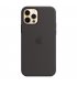 Чехол Apple iPhone 12/12 Pro Silicone Case with MagSafe Black (MHL73)