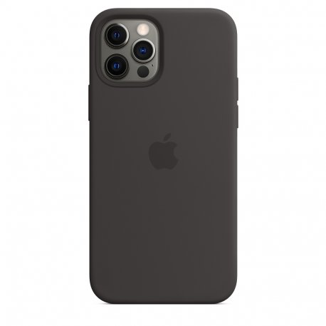 Чехол Apple iPhone 12/12 Pro Silicone Case with MagSafe Black (MHL73)