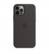 Чехол Apple iPhone 12/12 Pro Silicone Case with MagSafe Black (MHL73)