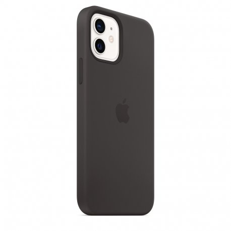 Чехол Apple iPhone 12/12 Pro Silicone Case with MagSafe Black (MHL73)
