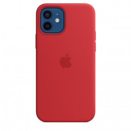 Чехол Apple iPhone 12/12 Pro Silicone Case with MagSafe (Product) Red (MHL63)