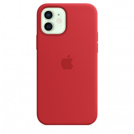 Чехол Apple iPhone 12/12 Pro Silicone Case with MagSafe (Product) Red (MHL63)