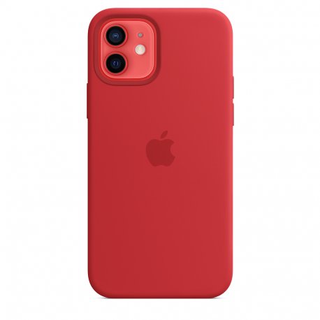 Чехол Apple iPhone 12/12 Pro Silicone Case with MagSafe (Product) Red (MHL63)