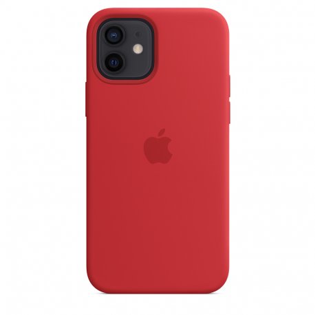 Чехол Apple iPhone 12/12 Pro Silicone Case with MagSafe (Product) Red (MHL63)