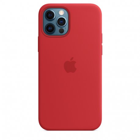 Чехол Apple iPhone 12/12 Pro Silicone Case with MagSafe (Product) Red (MHL63)