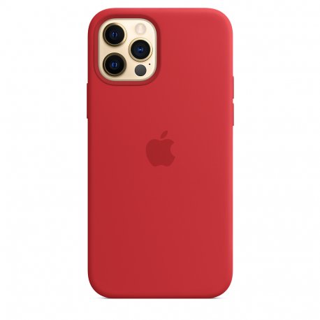 Чехол Apple iPhone 12/12 Pro Silicone Case with MagSafe (Product) Red (MHL63)