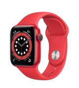 Apple Watch Series 6 40mm (GPS) Red Aluminum Case with (Product)Red Sport Band (M00A3)